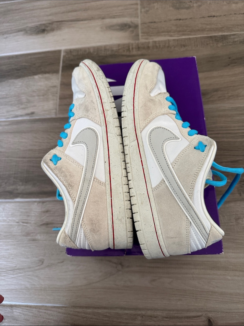 Nike SB Dunk Low PRM 9 1/2 in coconut milk/bone - Picture 7 of 8